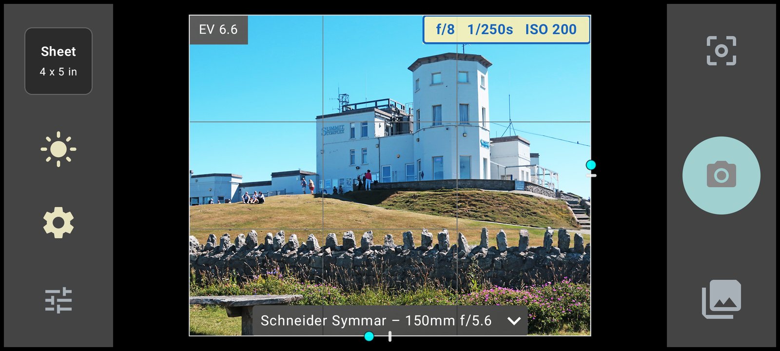 FinderView level indicators shown over the preview image.