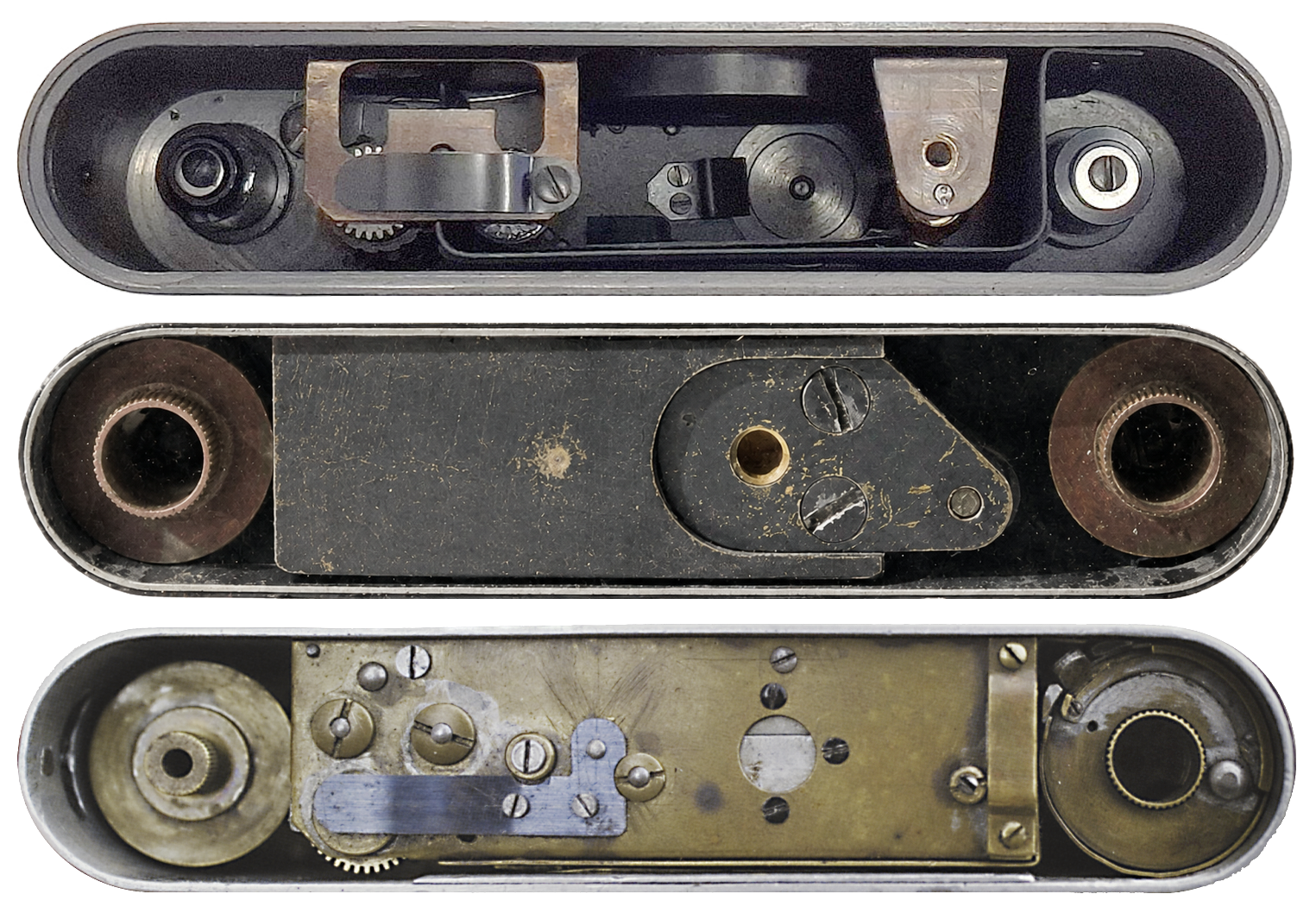 Underside comparison of Leica M875 and related prototype construction